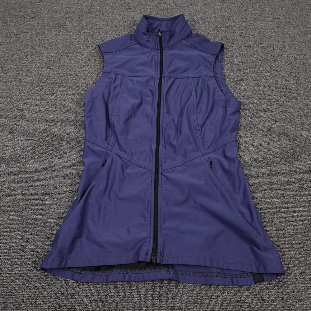 Irideon Vest Womens Small Purple Softshell Full Zip Riding Made‎ USA Lightweight